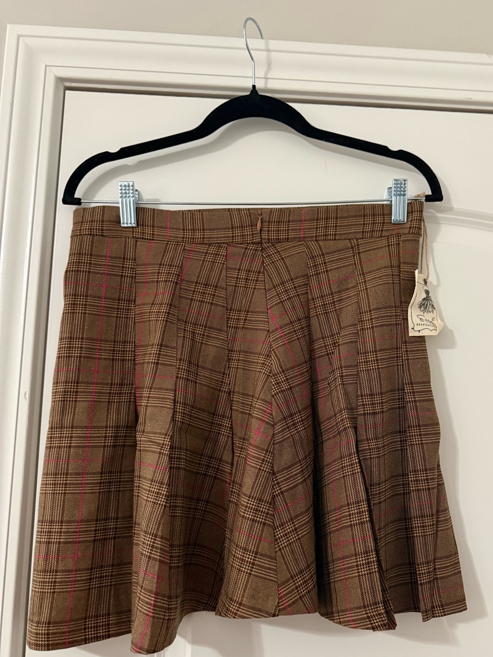 Easel Plaid Mini Skirt - Size L